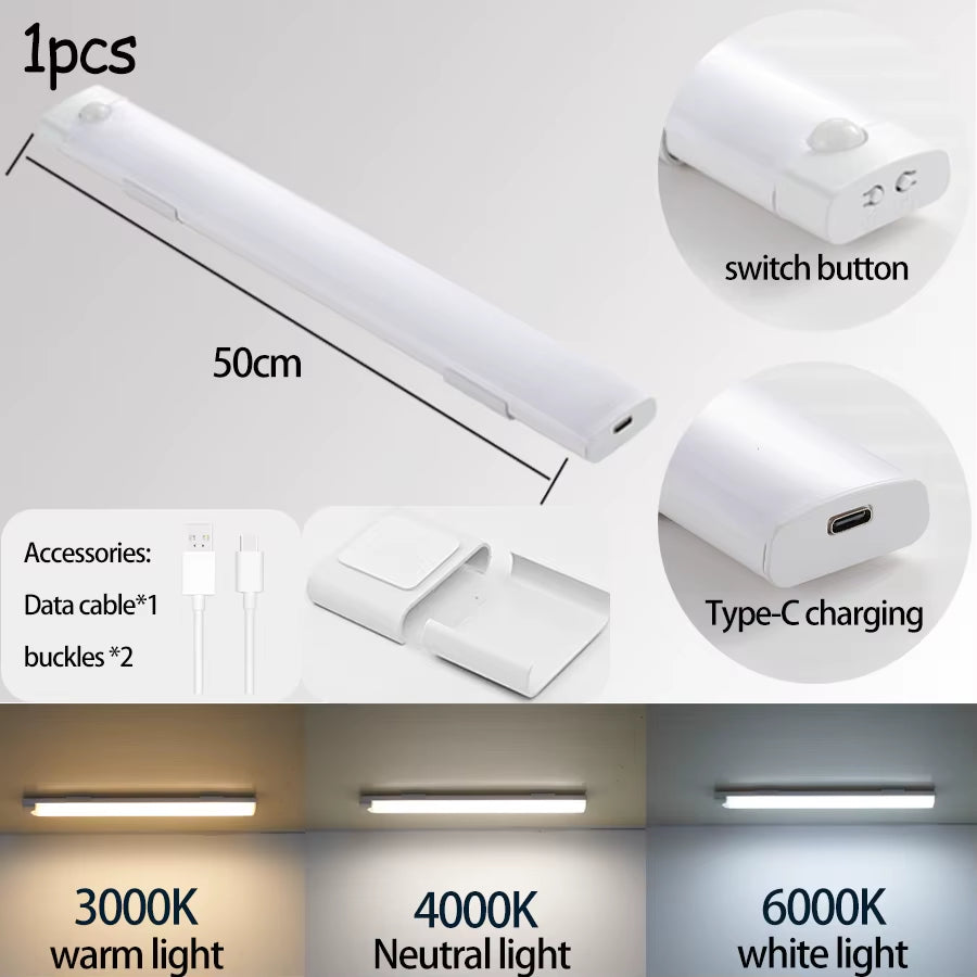 LED Wireless Motion Sensor Light Motion Sensor Night Light for Automotive Sensor Light Wardrobe Kitchen Stairs Cabinet Room Lamp