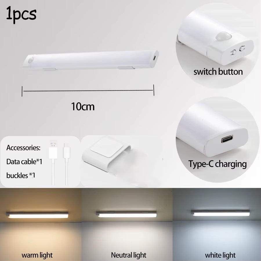 LED Wireless Motion Sensor Light Motion Sensor Night Light for Automotive Sensor Light Wardrobe Kitchen Stairs Cabinet Room Lamp