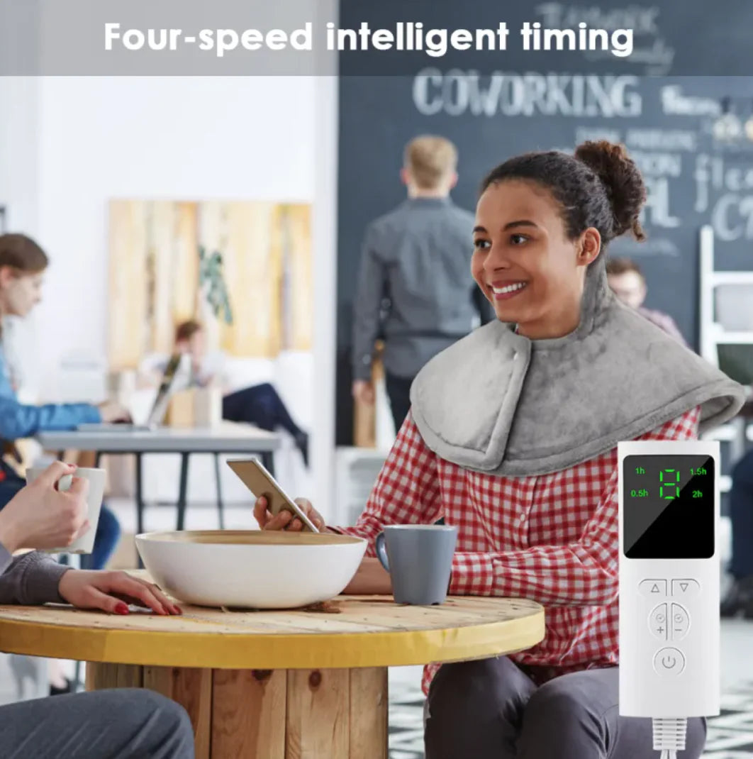 Electric Heated Shawl — Warm, Soft, Wearable Heating Blanket