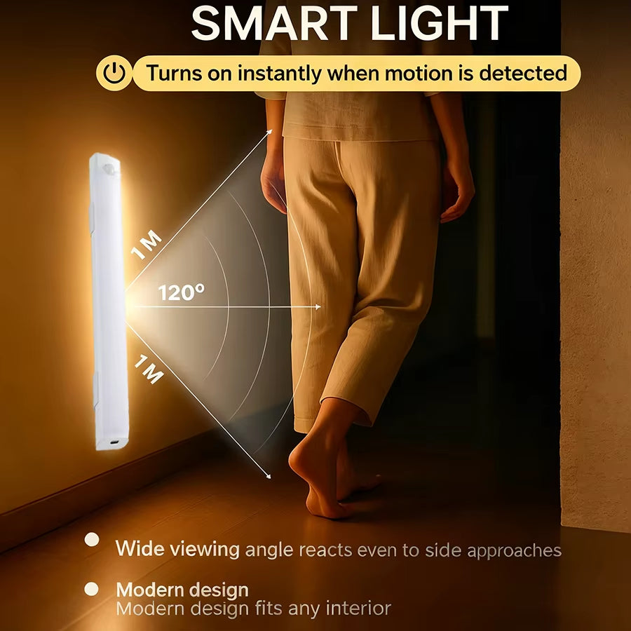 LED Wireless Motion Sensor Light Motion Sensor Night Light for Automotive Sensor Light Wardrobe Kitchen Stairs Cabinet Room Lamp