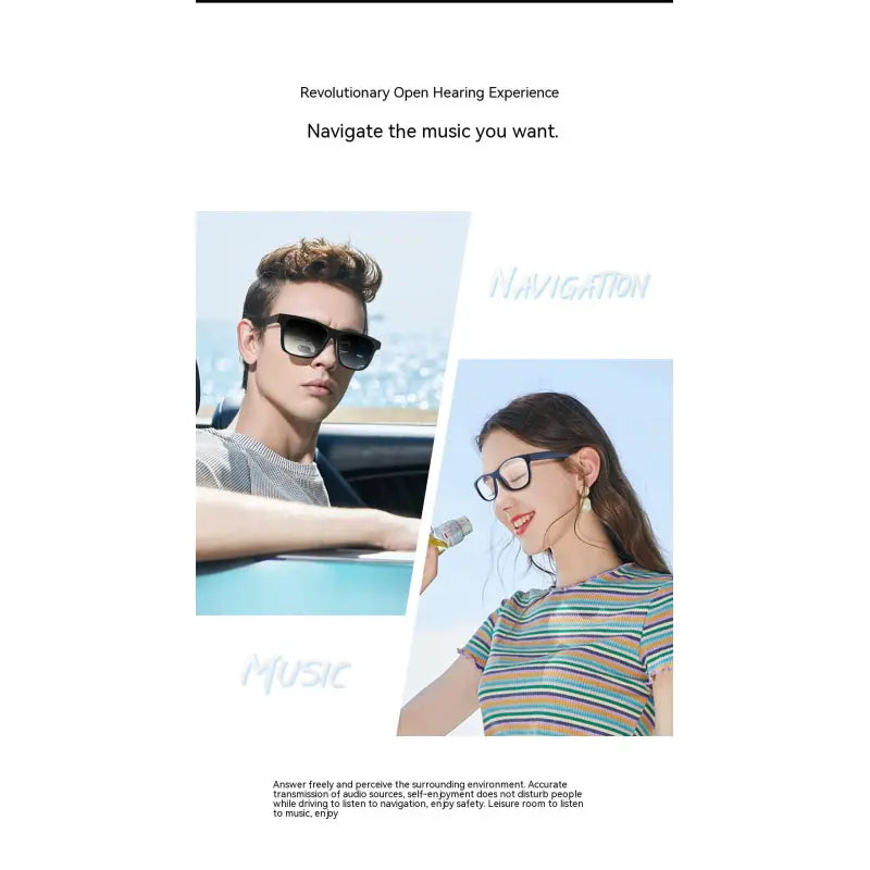 Smart Bluetooth Audio Sunglasses — Wireless Music & Call Headset